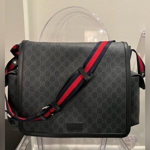 GUCCI GG SUPREME DIAPER BAG